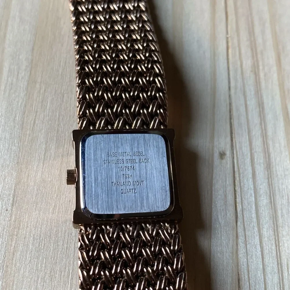 Anne Klein Mother of pearl Watch With Rhinestone Bezel New Battery